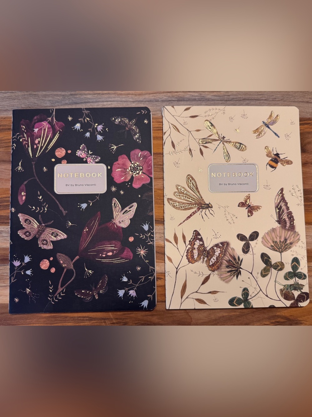 2 Pack Gorgeous Soft Touch Journals - BV by Bruno Visconti - Amazing Unique Gift